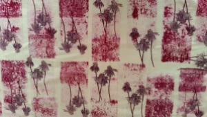 Hand-printed fabric by Ruth Hartmann